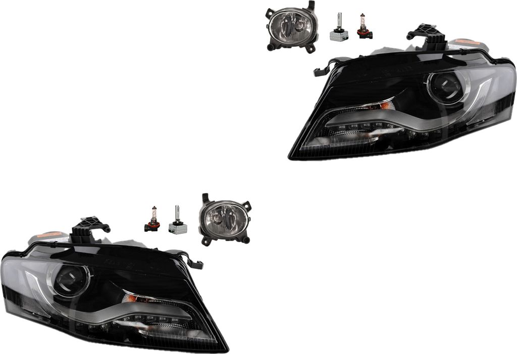 Johns, Scheinwerfer Satz passend für Audi A4 8K 11/07-06/10 Xenon D3S +Nebel+Leuchtmit. 8K0941029C 8K0941029AJ 8K0941030C 8K0941030AJ 8T0941699 8T...