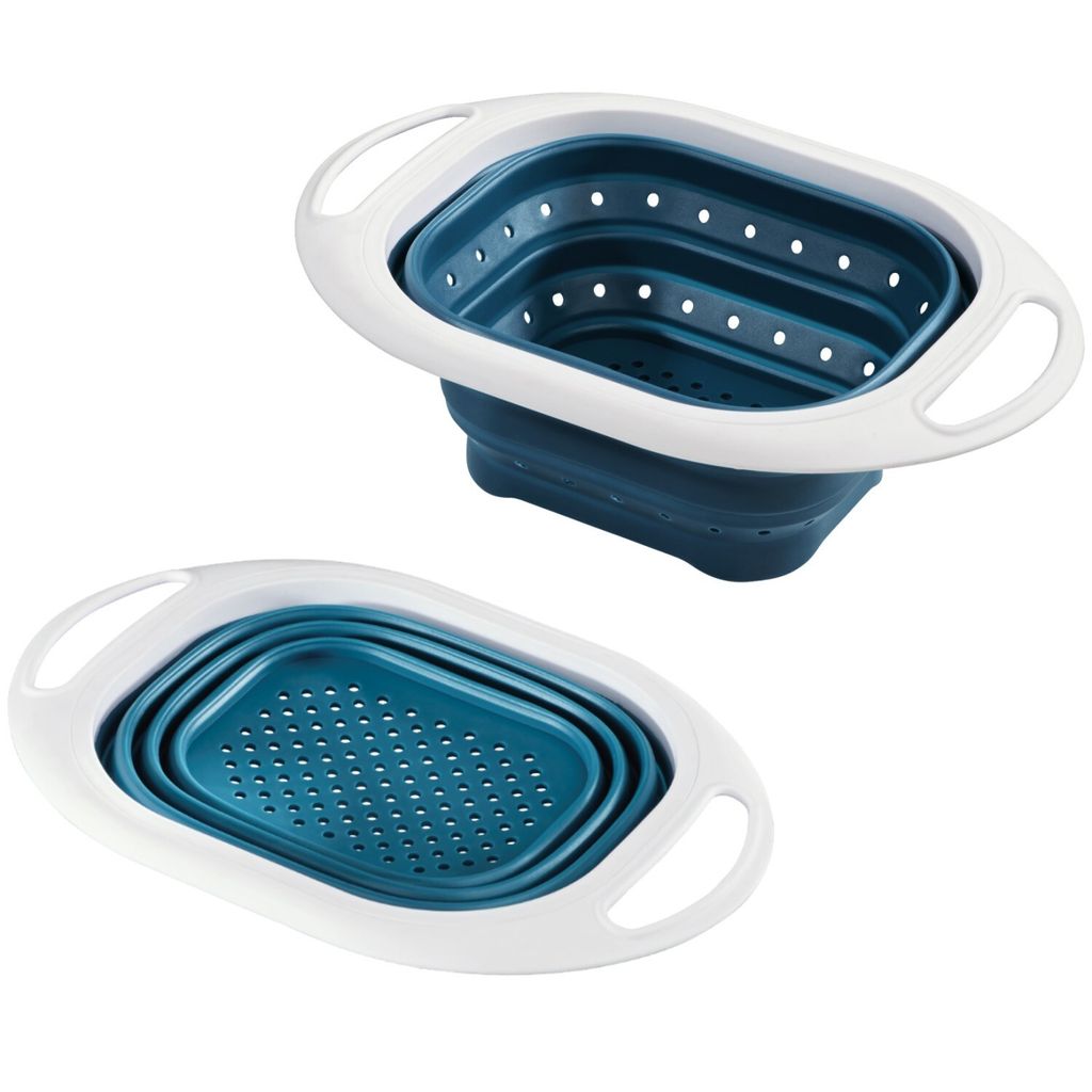 Xavax Silicon Kitchen Colander, Falten