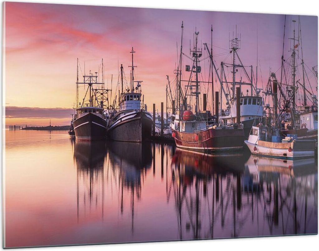 Bilder auf glas - Einteilig - Marina Westen Die Sonne - 120x80cm - Glasbilder - Wandbilder - Bilder - zum Aufhängen bereit - Wanddekoration aus Gl...