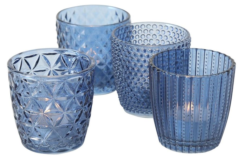 Boltze Marilu, 4 Stück(e), Glas, Blau Produktbild 