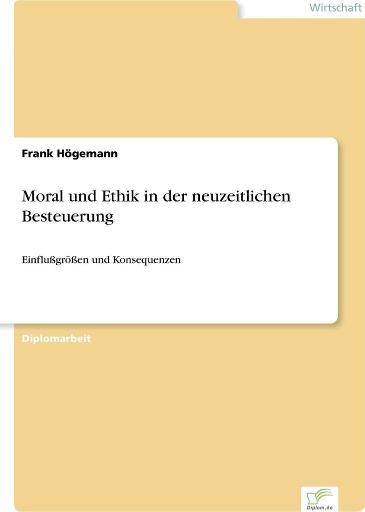 Moral und Ethik in der neuzeitlichen Besteuerung