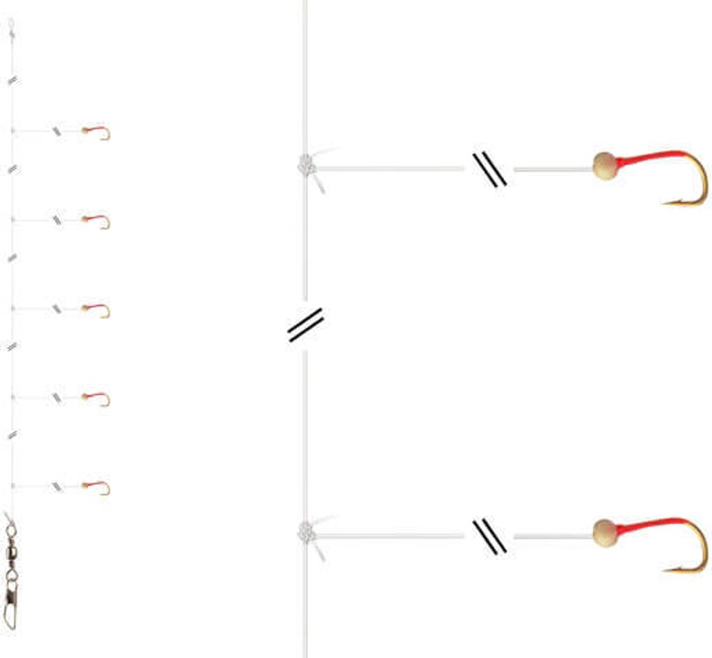 DAIWA GRANDWAVE Herings-Vorfach, Micro, Superfein, 135cm, Superfein, 16517-237