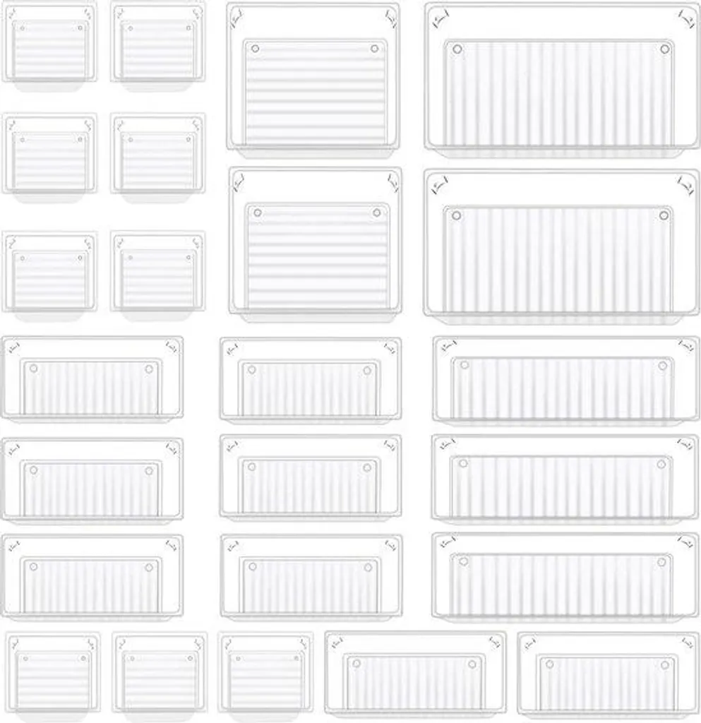 Stop au désordre avec ce kit de rangement tiroir 24 pièces modulables