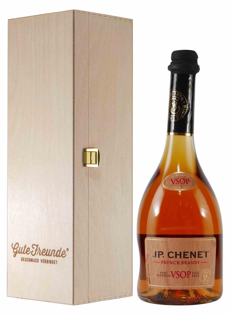 JP. Chenet Brandy V.S.O.P. mit Geschenk-Holzkiste