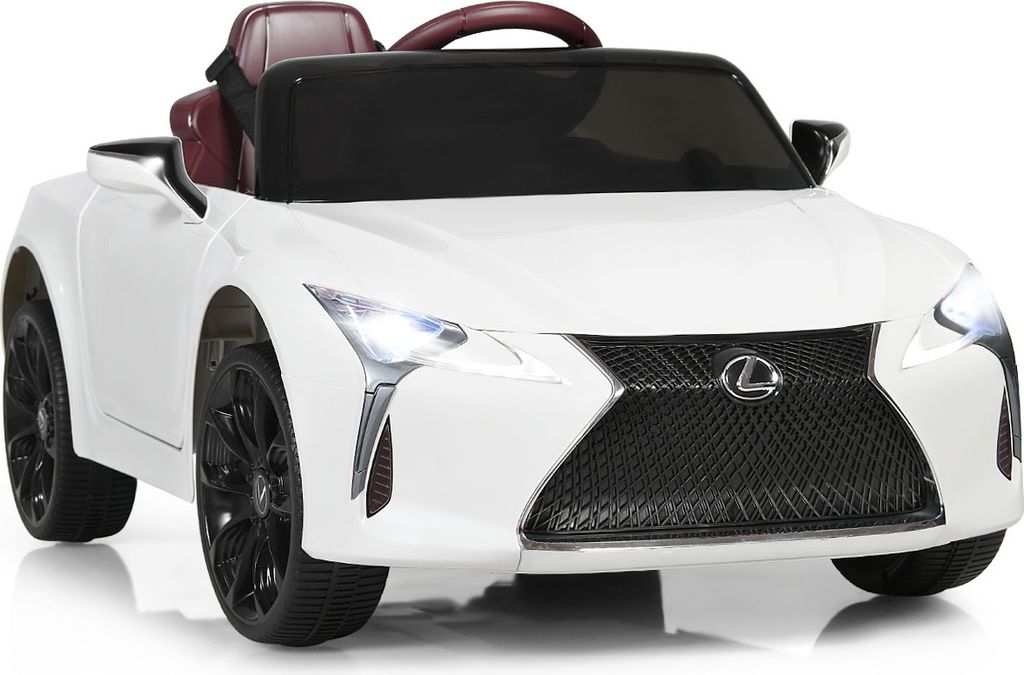 DREAMADE 12V Kinder Elektroauto, lizenzierte Aufsitz-Lexus LC500 mit 2,4G Fernbedienung, Elektroauto mit MP3 & USB, Elektroauto mit Hupe & LED Sche...