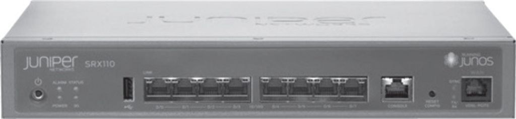 Juniper SRX110, 0 - 40 °C, -20 - 70 °C, 3G, Power, Status, 280 x 213 x 43 mm, 100 - 240, 50 - 60