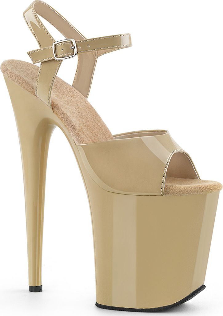 FLAMINGO-809 Damen Sandale von Pleaser, Beige , EU 39, US 9