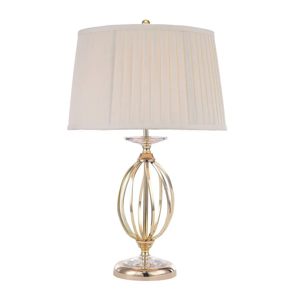 Lampe de salon Aegean en laiton, luminaire d'ambiance chic Elstead