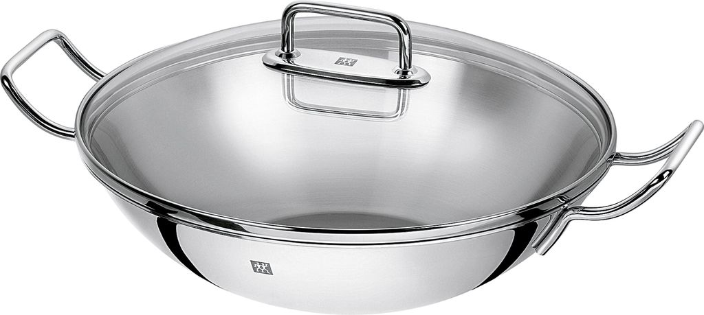 Wok - Acciaio inossidabile 18/10 - Lucido - Ø 32 cm - con Immagine del prodotto 