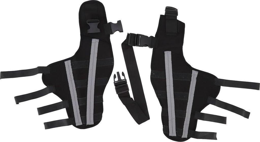 Hunde-Hinterbeinstütze, reflektierend, Schmerzlinderung, stabil, doppelter Rückenstützschutz für Knieluxation, L