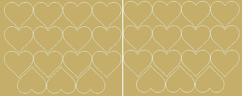 Valentinstag-Herzaufkleber, 6 cm, 30 Stück, goldglänzend