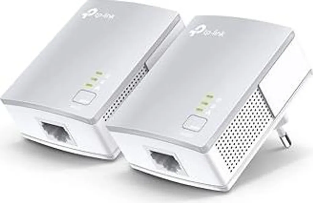 TP-Link Powerline Adapter Set TL-PA4010 KIT (600Mbit/s, 100Mbit/s Ethernet LAN, Plug&Play, compatibile con tutti gli adattatori Powerline HomePlug AV/AV2, trasmissione veloce dei dati attraverso la linea elettrica)