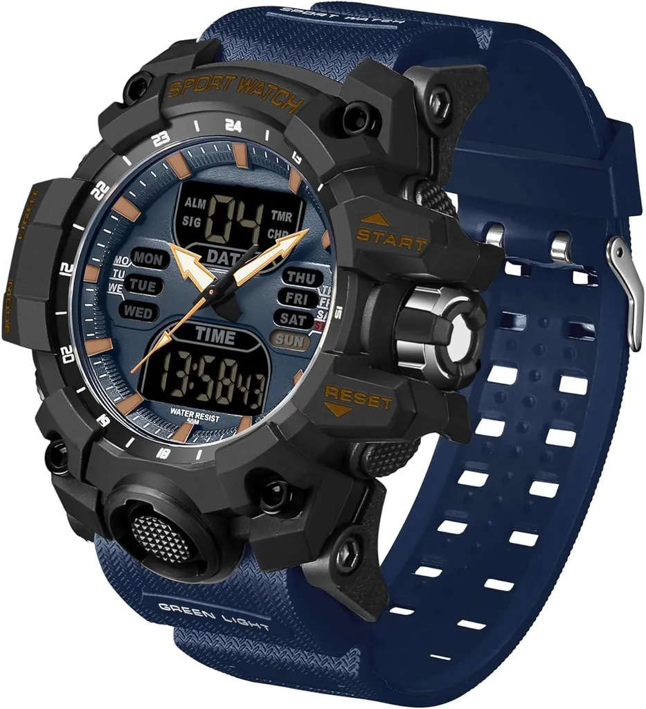 Orologio Militare Uomo Digitale Analogico 50M Antiurto | Offerta Sport