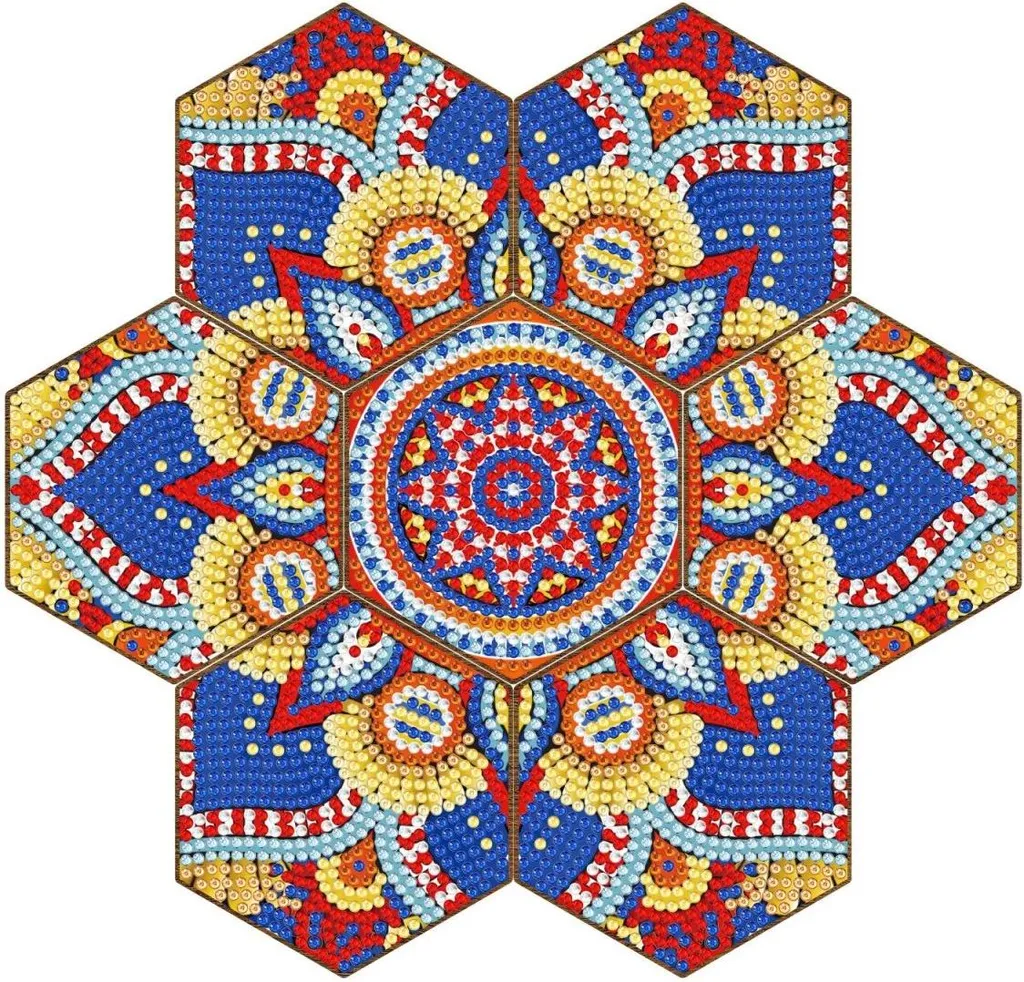 Kit DIY Sous-verre Mandala : Activité Détente et Déco de Table Unique