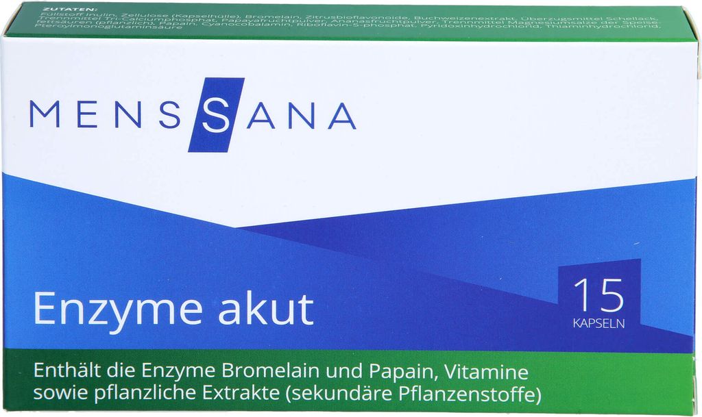 MensSana Enzyme akut Kapseln, 15 St. Kapseln