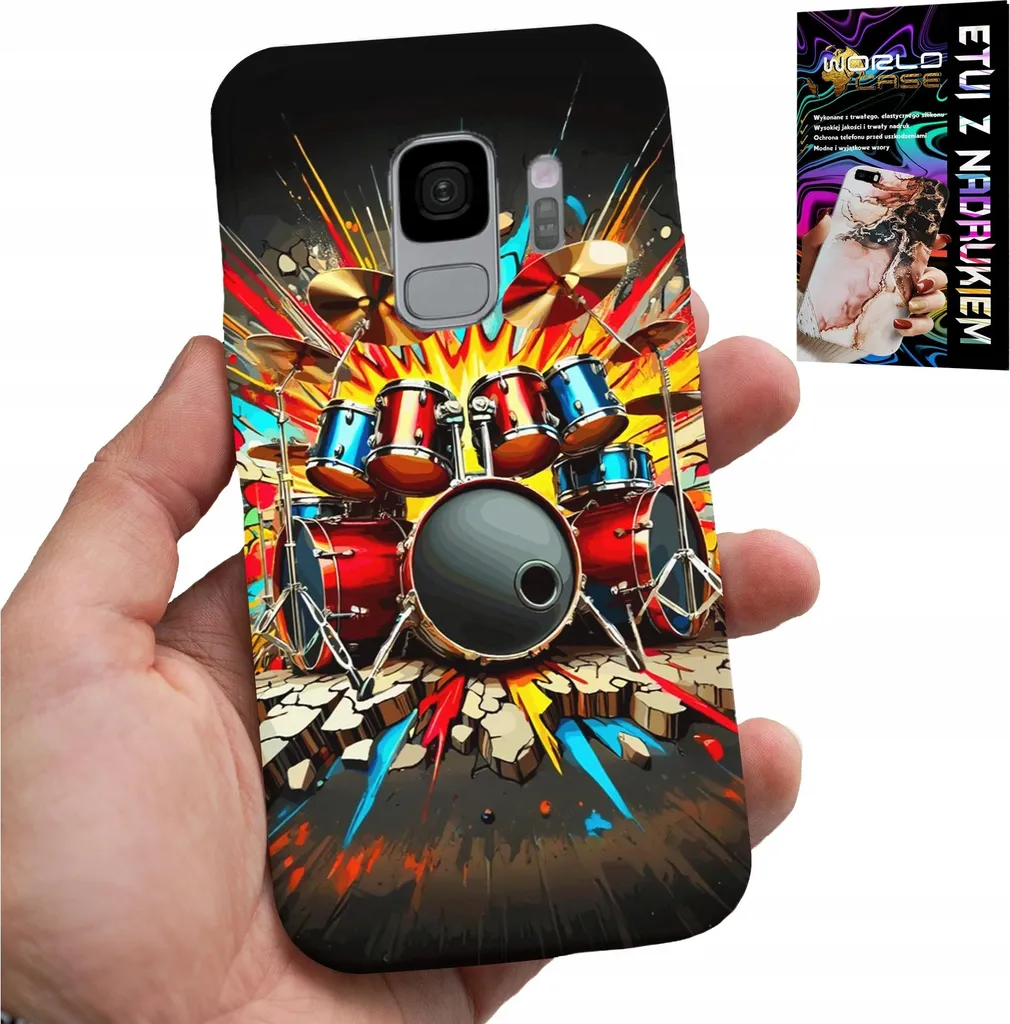 Custodia Elegante Samsung S9 Batteria Rock | Con Pellicola Display