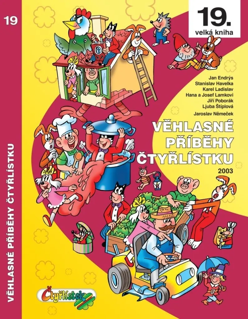 Album Čtyřlístku Jaroslav Němeček édition cartonnée grand format