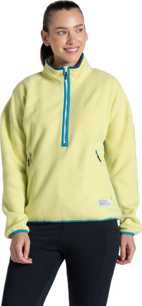 Craghoppers - Fleece-Oberteil mit halbem Reißverschluss für Damen CG2153 (42 DE) (Limone)