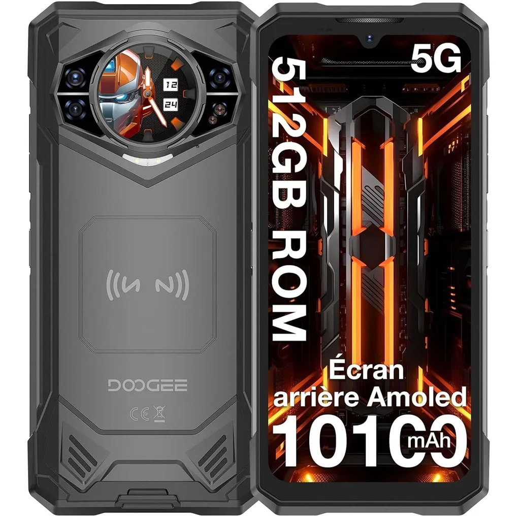 Smartphone 5G avec Caméra 100MP et Vision Nocturne 20MP DOOGEE S200 X
