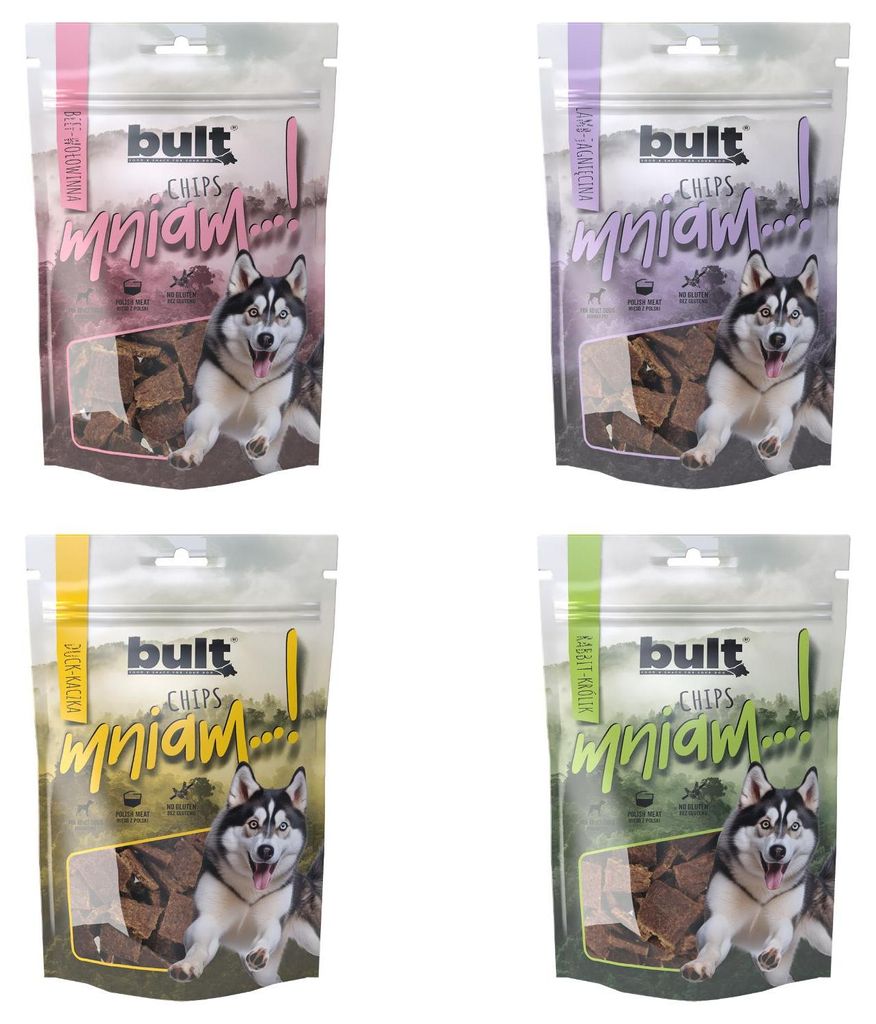Bult | Pamlsky pre psov – 4 × 100 g – rôzne príchute – 82 % Obrázok produktu 