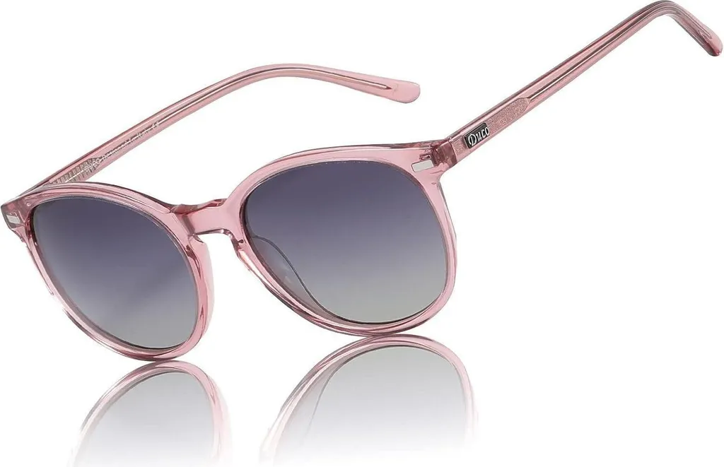 DUCO Lunettes de Soleil Polarisées Rétro UV400 Monture Transparente