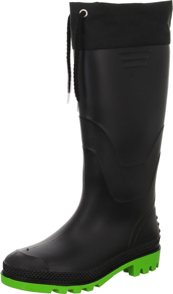 Sneakers Kinder-Gummistiefel ungefüttert Schwarz, Produktbild 1