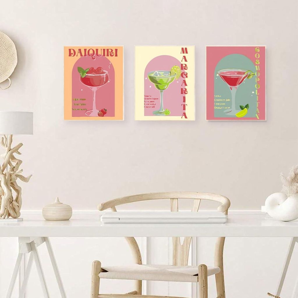 6-teilige Set zum Malen von Weingläsern nach Zahlen - DIY handgemaltes Ölgemälde für Erwachsene und Anfänger - inklusive Pinsel und Acrylfarbe...