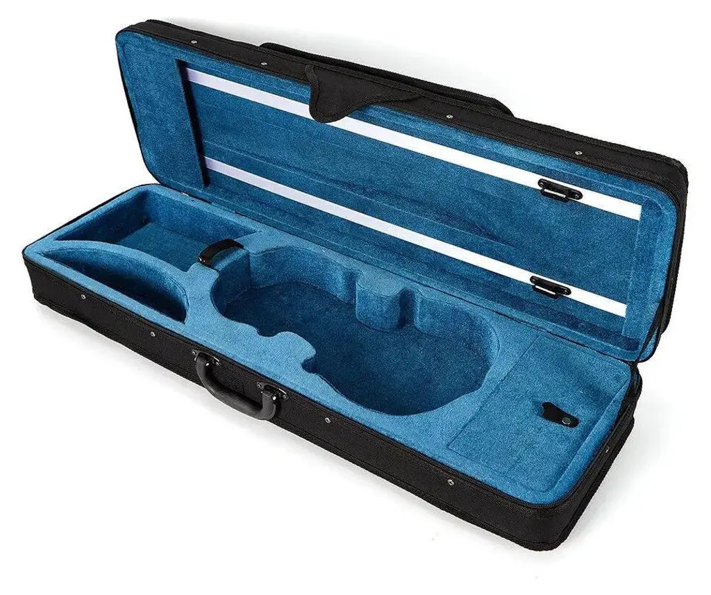 Étui à violon 4/4 bleu avec sangles de sac à dos réglables
