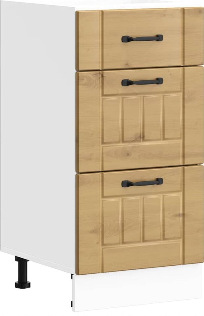 Küchen-Unterschrank Lucca Artisan-Eiche Holzwerkstoff