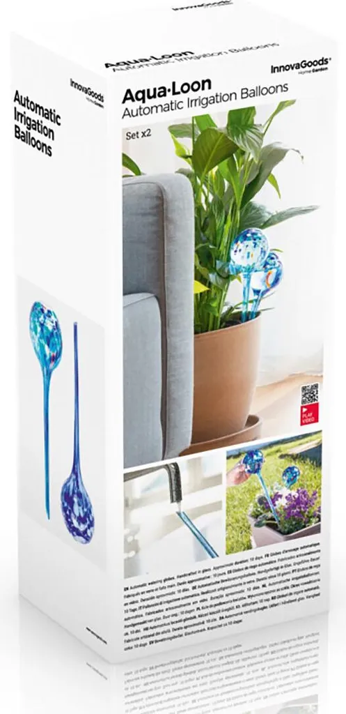 Diffuseur d'Eau pour Plantes Aqua·Loon - Lot de 2 Globes d'Arrosage - 7