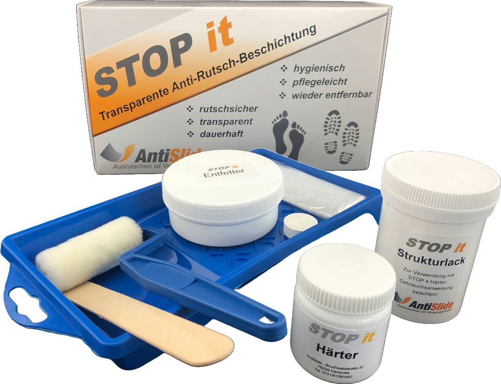 STOP it Anti-Rutsch-Beschichtung für Holz, Kunststoff, Produktbild 