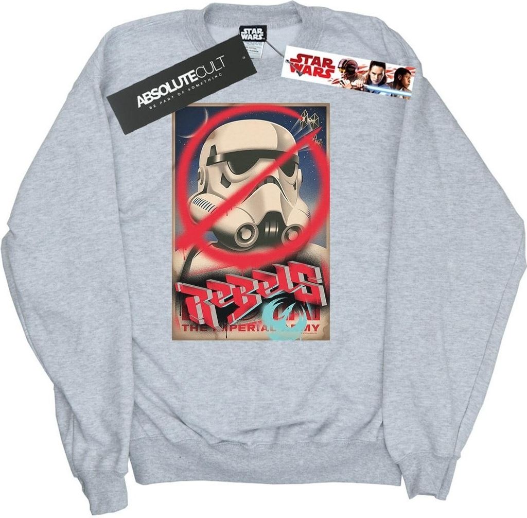 Star Wars - "Rebels" Sweatshirt für Herren BI46800 (S) (Grau)
