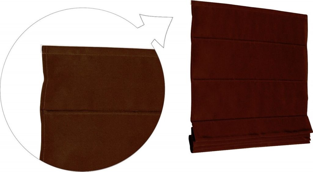 Basic Raffrollo Faltrollo 100x240 cm Schoko Braun Raffgardine