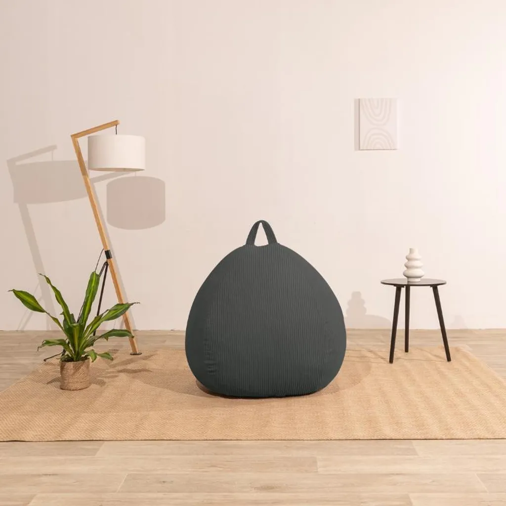 Pouf Gigante BANANAIR Velluto a Coste 120x100 | Lavabile e Resistente - 10