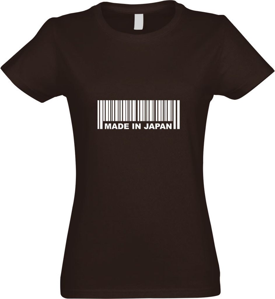 Kiwistar - T-Shirt tailliert - Damen - Chocolate - Japan - mit Motiv Bedruckt - Funshirt Design - Sport - Freizeit - Damen - M