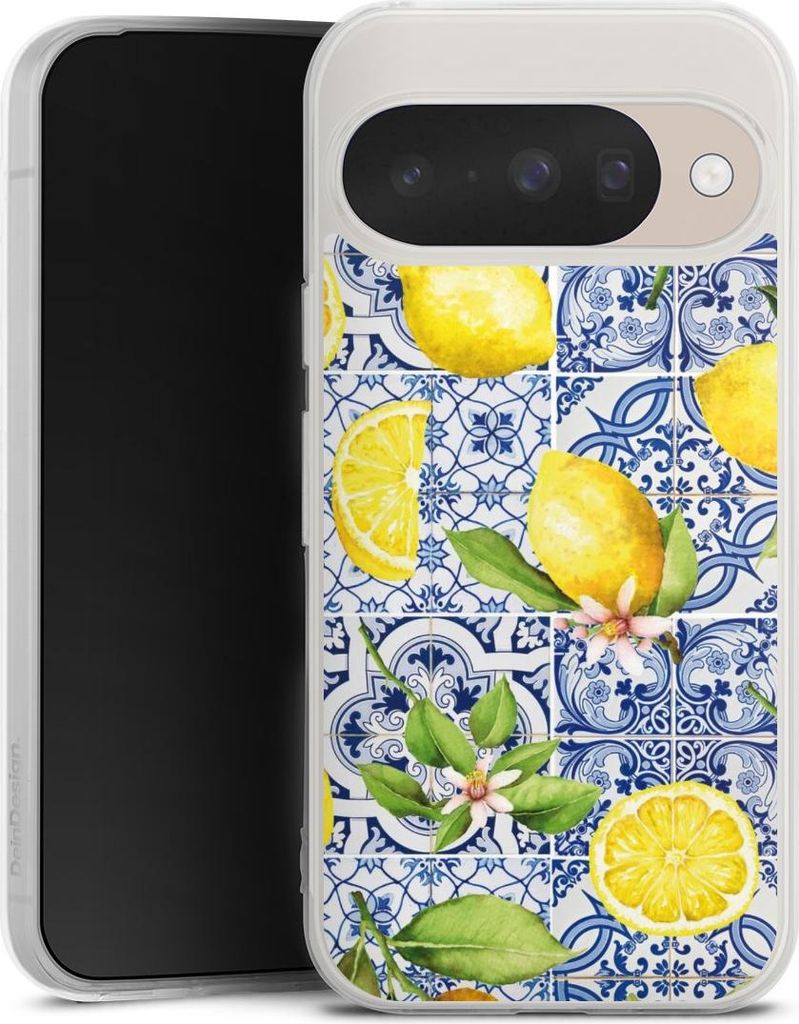 DeinDesign Handyhülle für Google Pixel 10 Silikon Hülle Case Smartphone Schutzhülle Griechenland Muster Zitrone