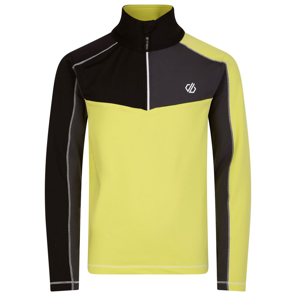 Dare 2B - "Formate II" Base Layer Oberteil für Kinder RG7947 (116) (Ebenholz/Mirabelle Gelb)
