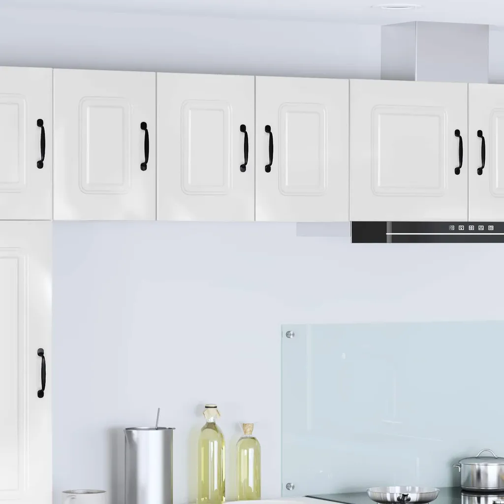 vidaXL Armadio da cucina Kalmar 2 pezzi bianco lucido 30 x 31 x 40 cm