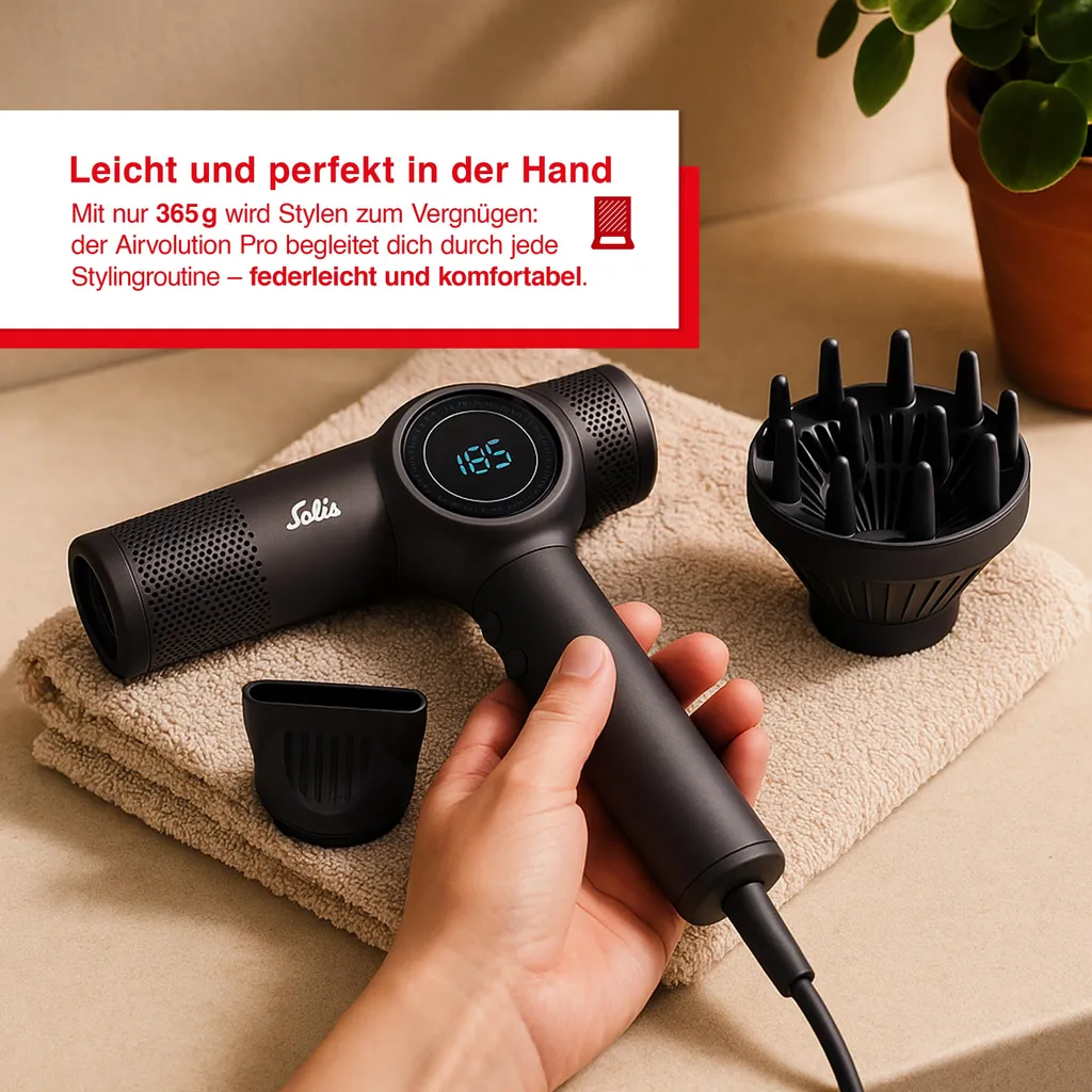Sèche-cheveux Professionnel Solis AirVolution 630 Pro Noir Intense - 3