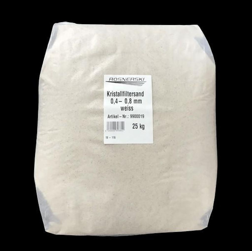 Kristallfiltersand 0,4 - 0,8 mm 25 kg Quarzsand Produktbild 