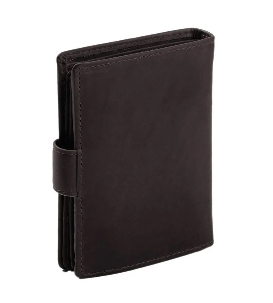 Portefeuille compact Ruby en cuir marron idéal pour vos déplacements