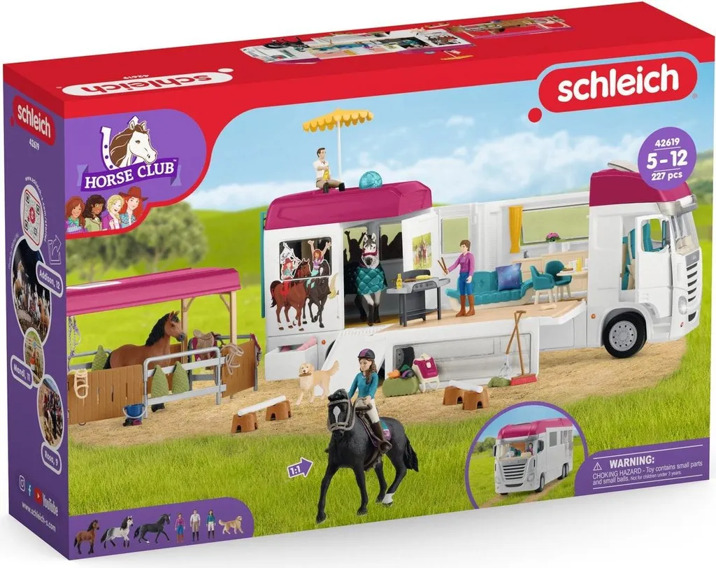 Transporteur de chevaux tout équipé Horse Club avec rampe amovible