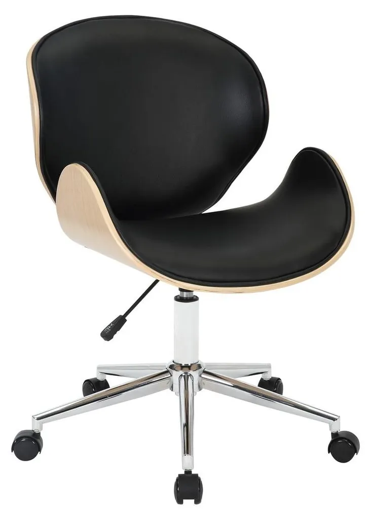Chaise de bureau bois stable et compacte pour petit espace H84