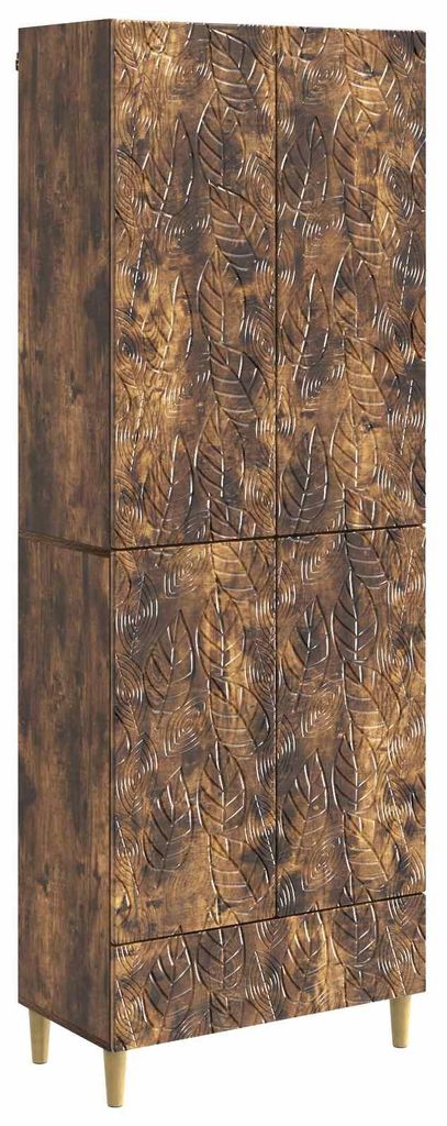 Schrankset 2 pcs Geräucherte Eiche Holzwerkstoff