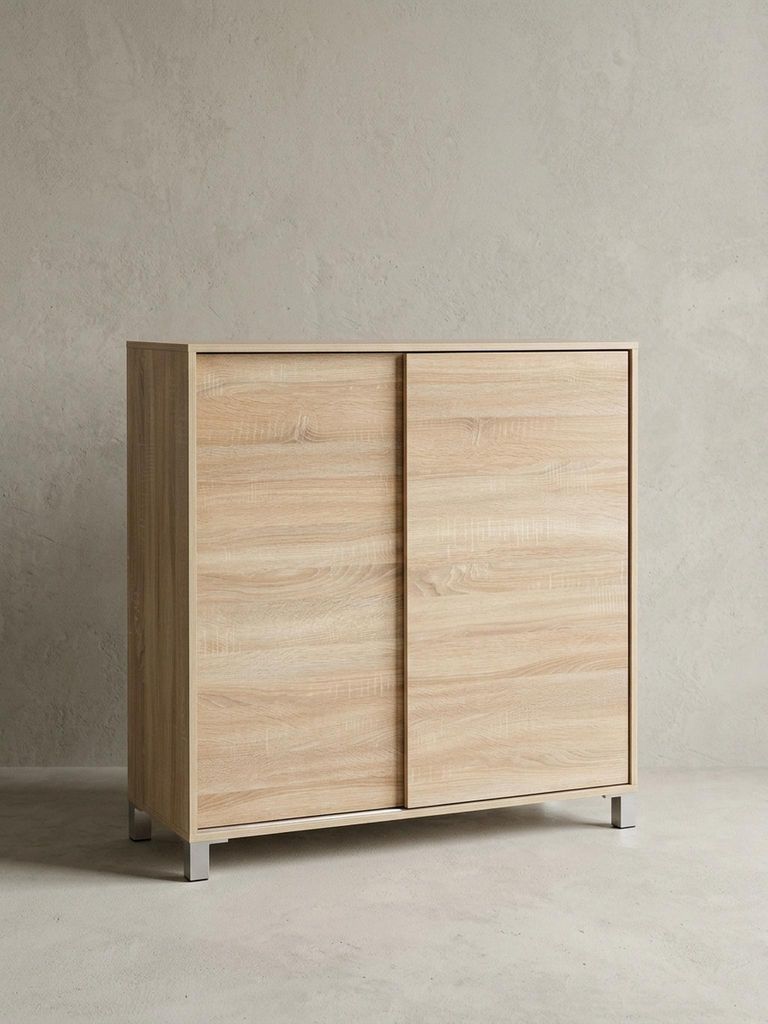 Schuhschrank WL5.713 Holz Sonoma 100x108x37,5 cm Ablage Hoch, Design Schuhständer Groß 20 Paar Schuhe Schuhregal Flur, Schuh Aufbewahrung Platzsp...