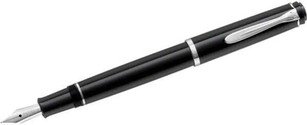Stylo plume de luxe Pelikan P205 noir plume moyenne pour le bureau
