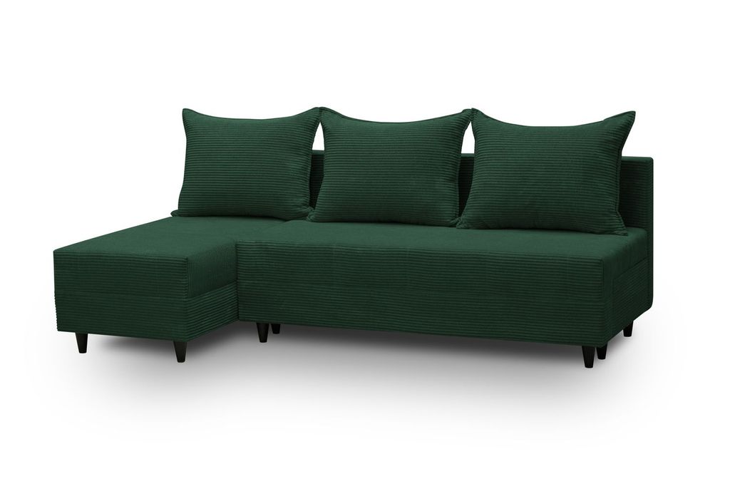 ROKSA Schlafsofa - grün, links