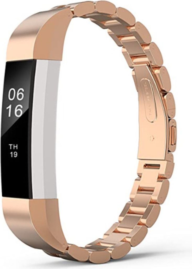 Strap-it Fitbit Alta / Alta HR Stahlarmband (RoséGold)