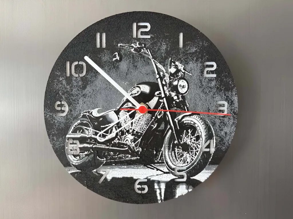 Horloge 3D Victory High Ball Ø 245mm - Pendule Murale Design Moto