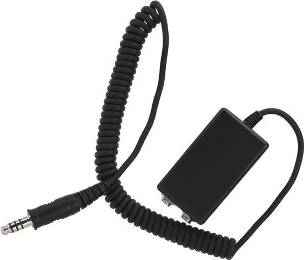 Câble adaptateur pour casque aviation et hélicoptère avec mousse GA